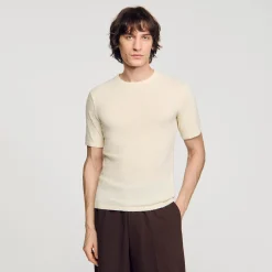 T-shirt In Maglia Bouclé