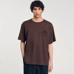 T-shirt Oversize Con Fiore