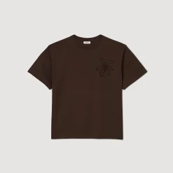T-shirt Oversize Con Fiore