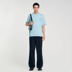 T-shirt Oversize Con Fiore
