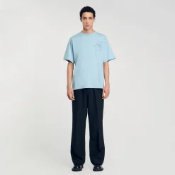 T-shirt Oversize Con Fiore