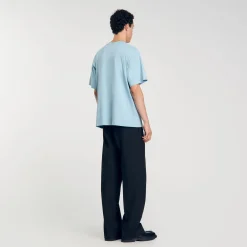 T-shirt Oversize Con Fiore